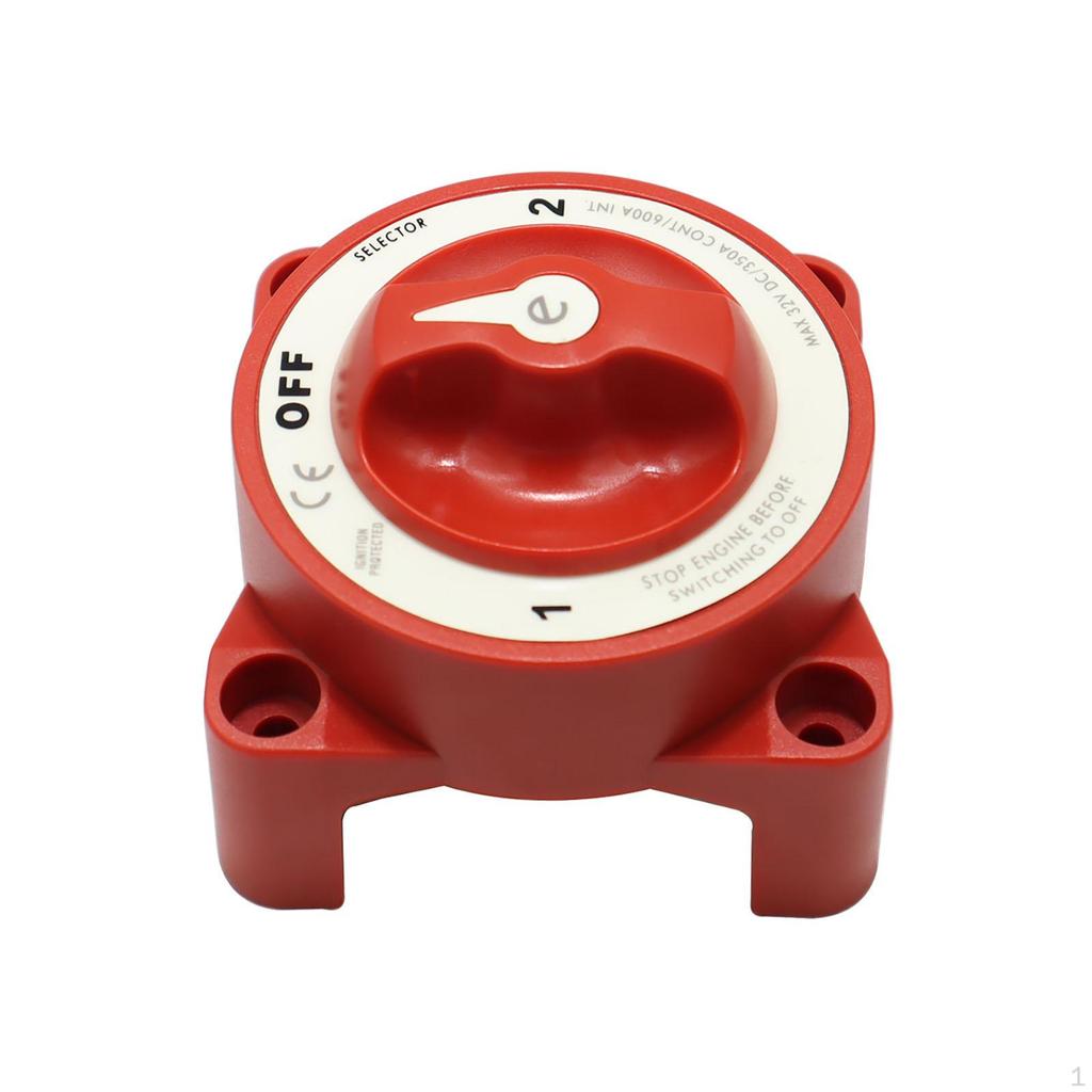 Marine Battery Switch Selector Ignition Protection Boat Parts Easy Installation with Alternator