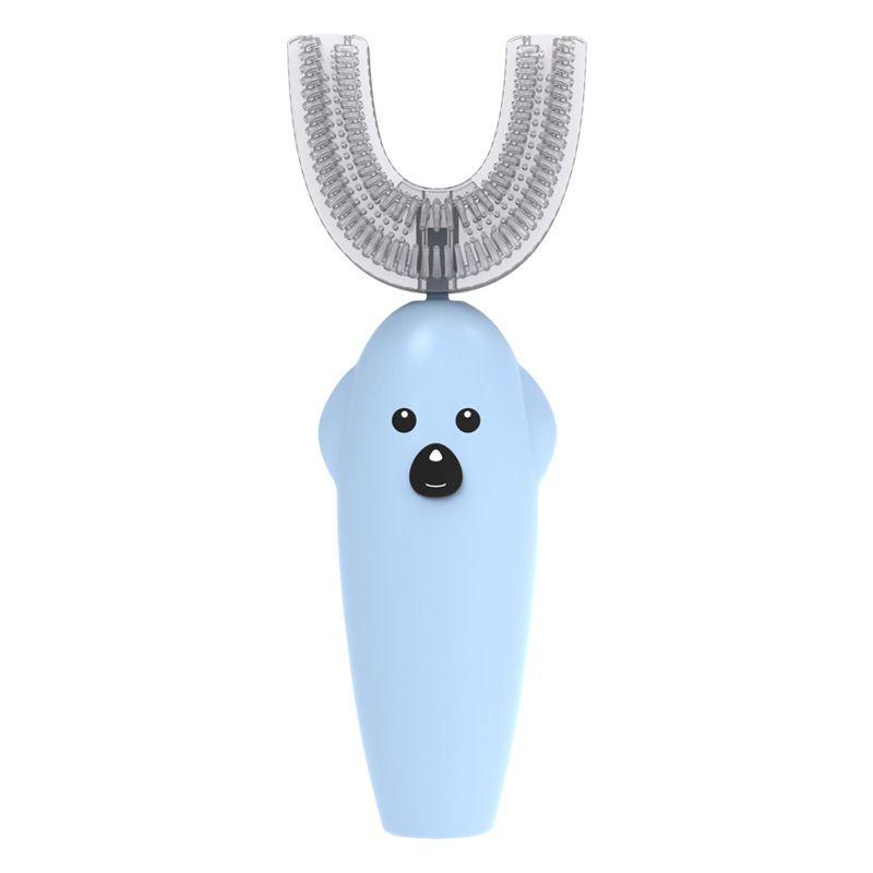 

Для зубной щетки электрической детской автоматической на батарейках силиконовой для малышей синий