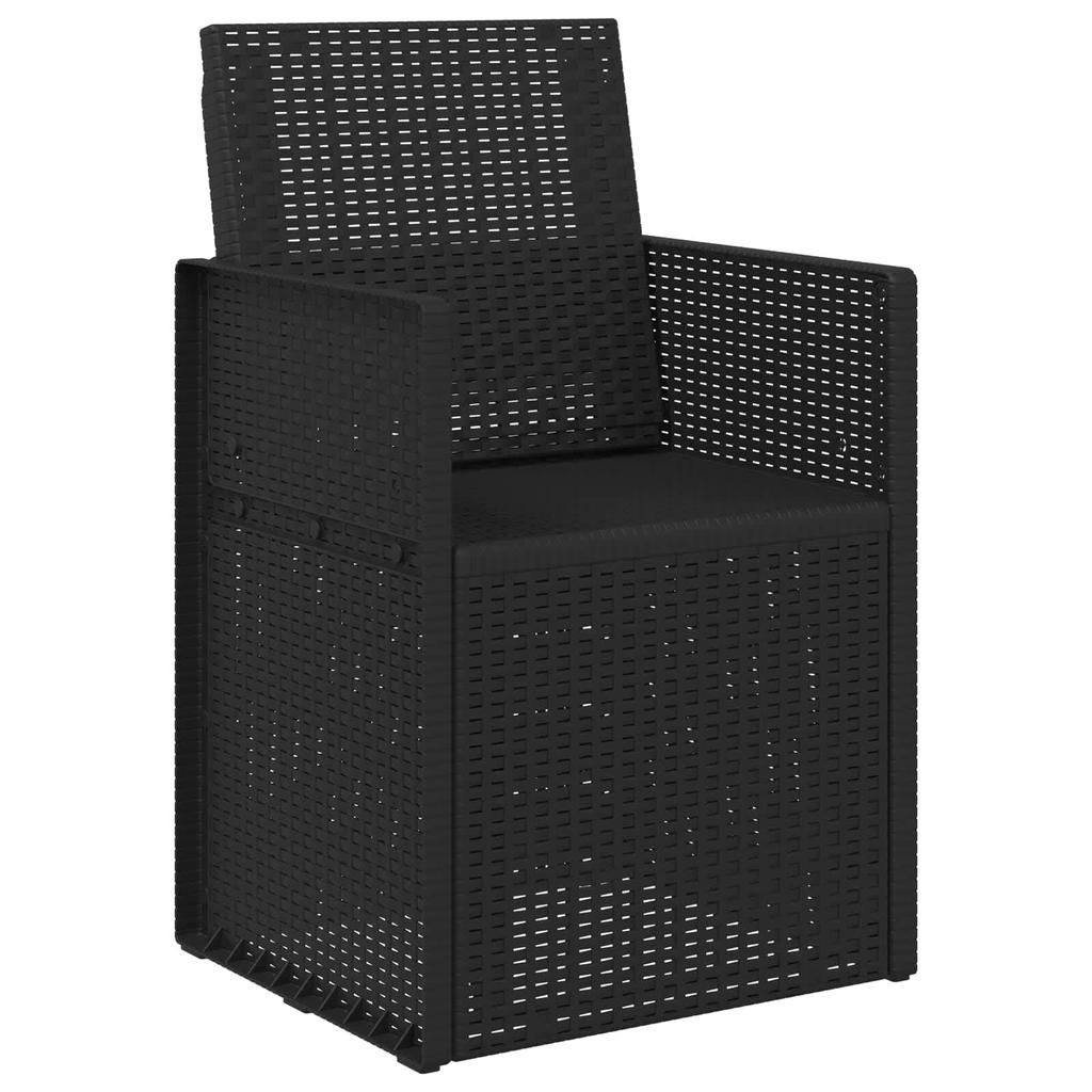 Garden Dining Chairs 2 Piece Set Anthracite Grey 53 x 47 x 88.5 cm PP