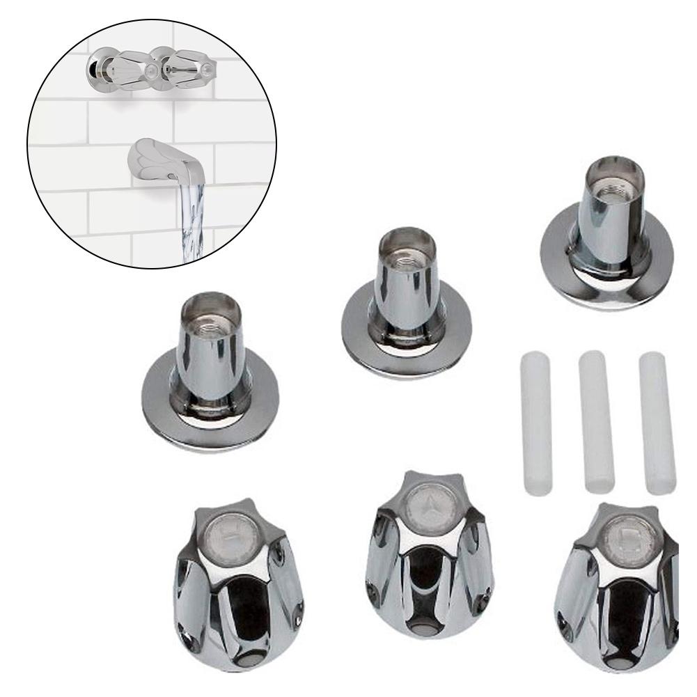 Bathroom Upgrade Shower Knob Replacement Hot Cold Diverter Function Stylish Bathroom Upgrade Zinc Alloy Material