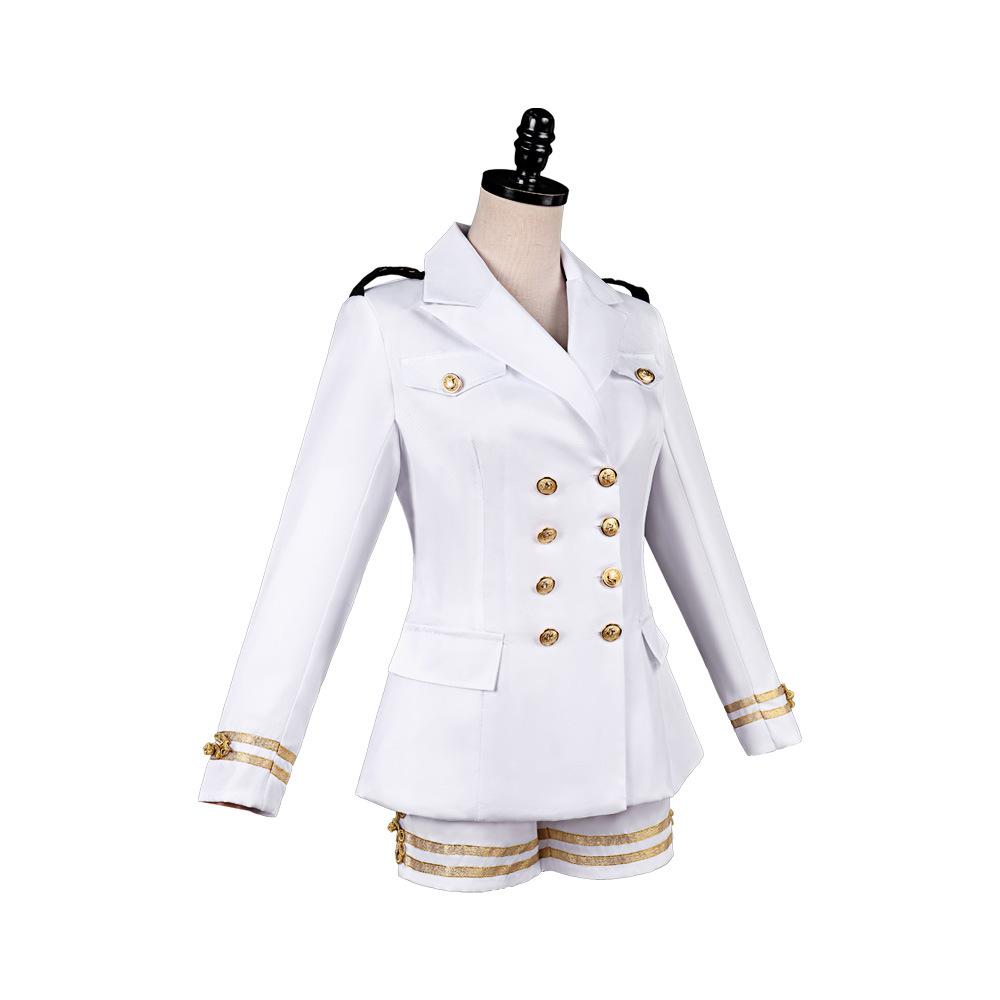Cosplay Zhang Yuanying completo da canto stile navy completo cosplay uniforme da marinaio doppiopetto bianco costume cos