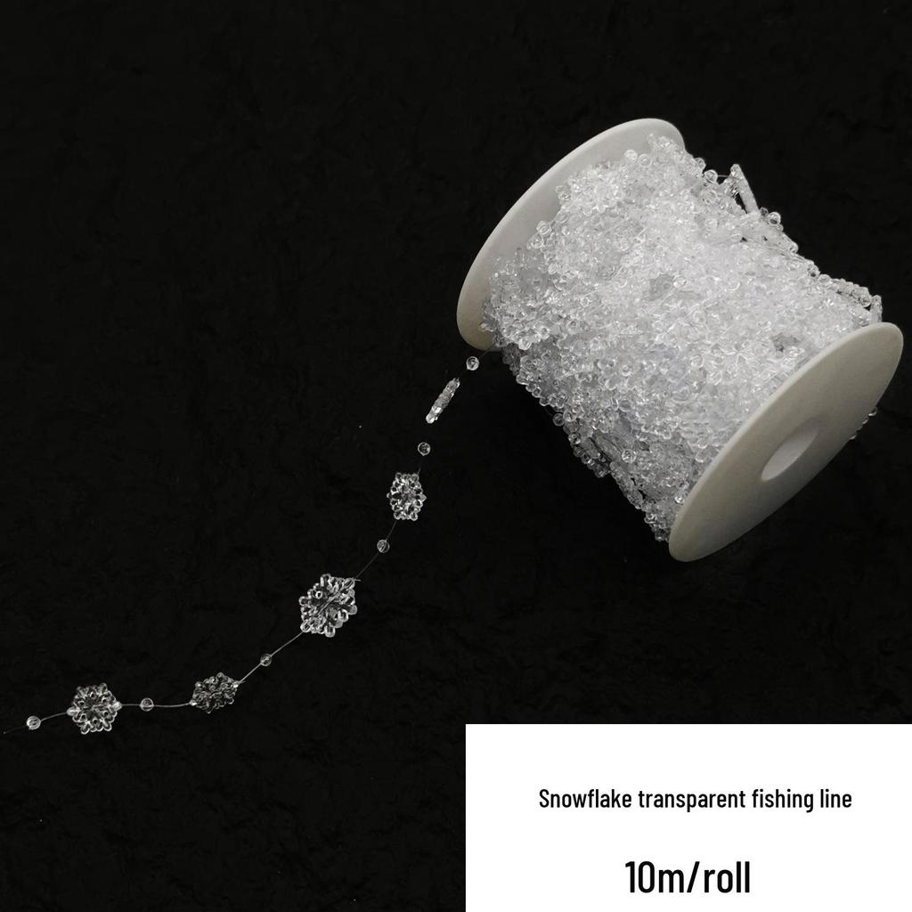 Double-Line Pearl Sunflower Snowflake Beads DIY Decoration