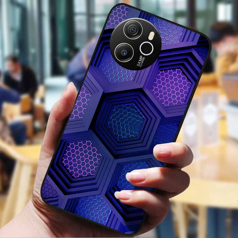 For Blackview Shark 8 Case 6.78" Cartoon Painted Cover Lovely Case Soft Silicone Protect Cover For Blackview Shark8 Cases Bumper