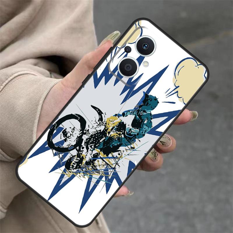 Freestyle Motocross Sport Case For OPPO Reno 14F 13F 12F 11F 10 12 13 14 Pro 7 8 Lite OPPO Find X5 X6 X8 X9 Pro Cover