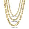3/5/7mm Stainless Steel Cuban Link Chain Classic Punk Personality Jewelry Simple Fashion Hip-hop Couple Necklace for Men Women