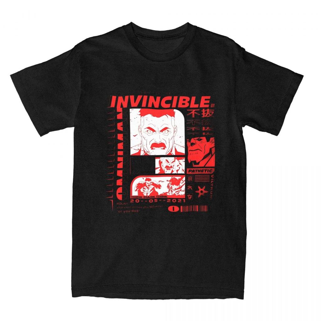 Hip Hop Invincible Atom Eve T Shirt 2026 Summer Unisexs Womens Casual Fashion Oversized Pure Cotton Tshirt Street Y2K Style