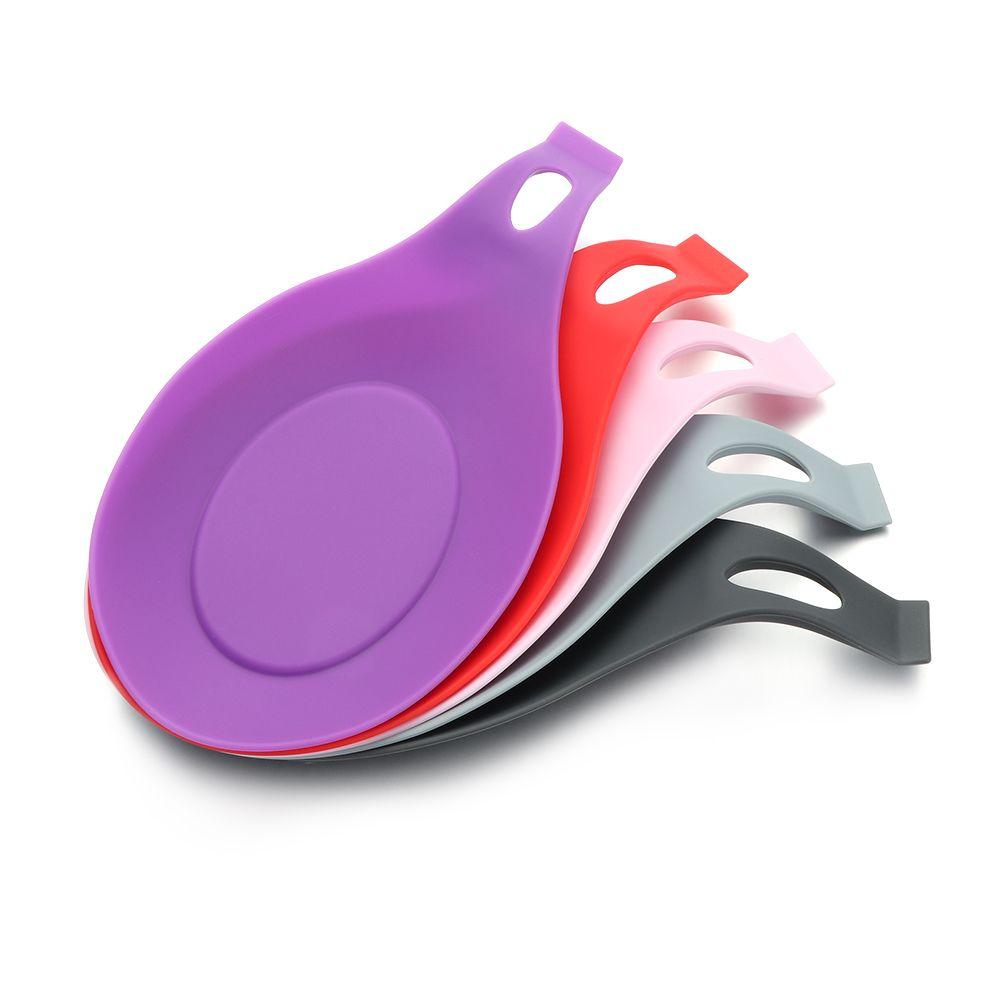 Kitchen Accessories Lid Stand Placemat Scoop Bracket Stand Stove Organizer Spoon Shelf Spoon Rest Heat Resistant Utensil Holder