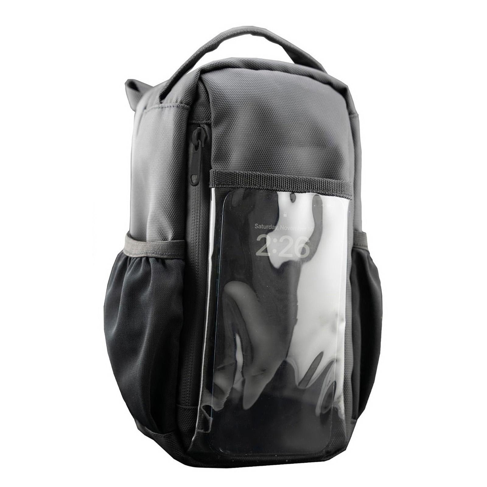 

Magnetic Gym Bag Waterbottle Holder, With Transparent Phone Pouch And Adjustable Straps, Securely Attaches To Gyms Equipment One Size чорний