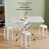 Foldable Rectangular Dining Table for Small Apartments or Rental Rooms