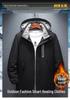 Heated Winter Cotton Jacket - Men's Outdoor Fashion, Mountaineering, Plush Velvet, Cold Protection, Thickened Heating Apparel