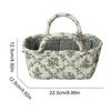 Boho Fabric Storage Basket Collapsible Quilted Storage Hamper Large Capacity Lightweight for Nursery Bedroom Laundrys Room Decor