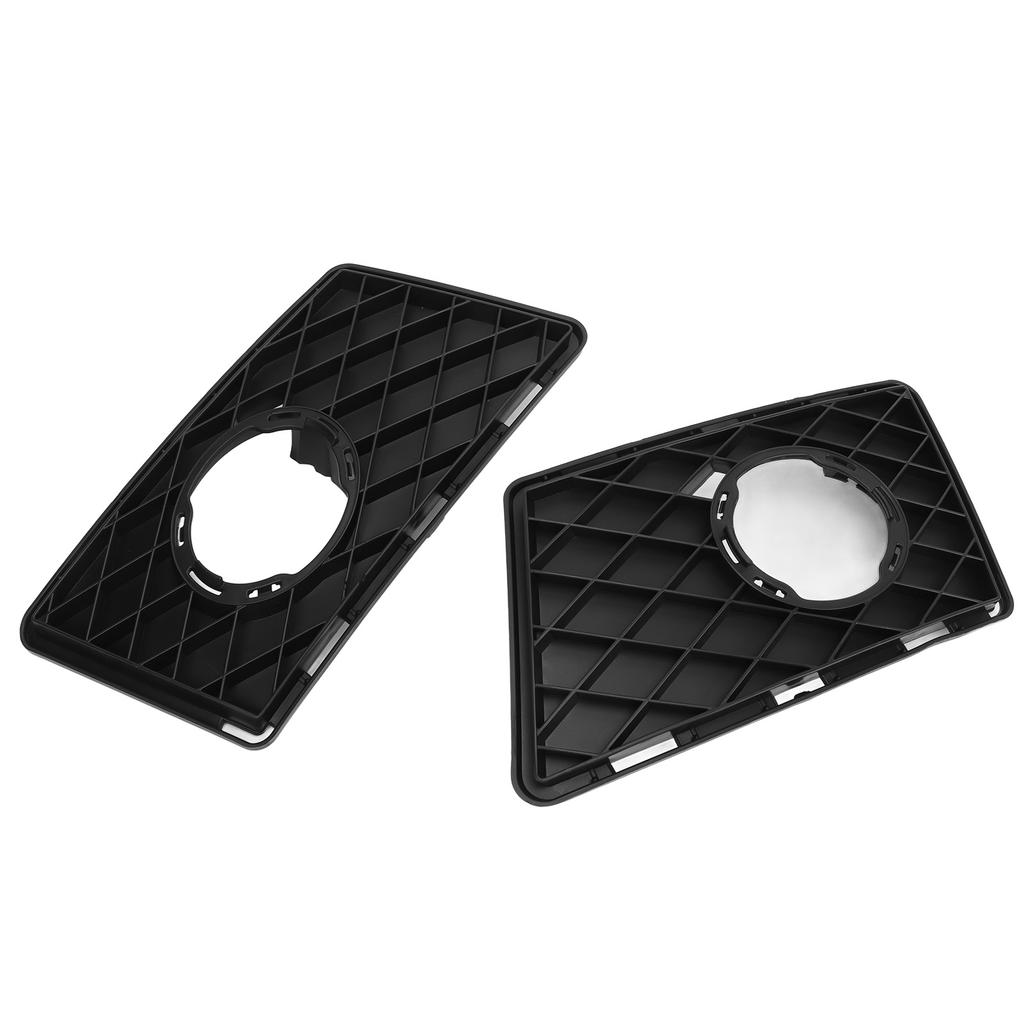 2pcs Fog Lamp Grille Cover Rugged Stylish Replacement For Benz GLK‑Class X204 Standard Pre‑Facelift 2008 To 2012