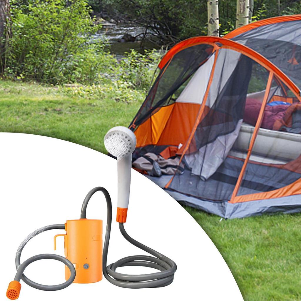 Compact Outdoor Shower System with Adjustable Water Flow for Camping And Hiking