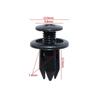 SFCSCMVTMP 30pcs Plastic Rear Bumper Trim Fastener Clip 7.5mm Fixed
