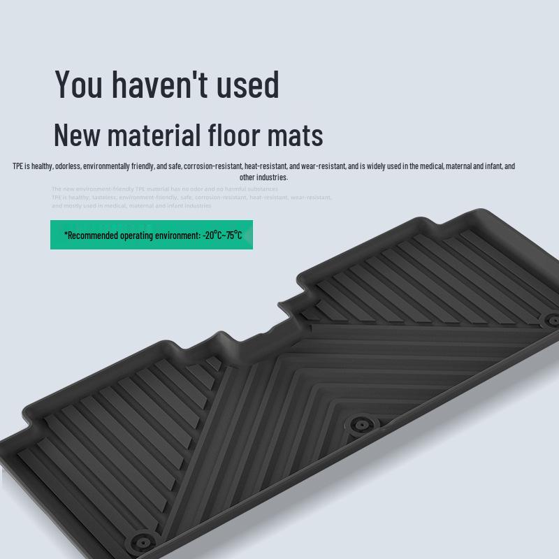 Chery iCAR V23 2025-2026 Floor Mats, TPE Trunk/Backrest Mats