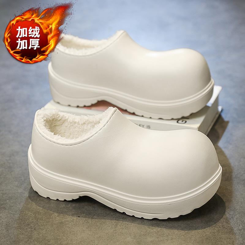 Unisex Short Snow Boots Men Women Winter Warm Faux Fur Lined Ankle Booties Non‑Slip Rubber Sole Casual Winter Shoes
