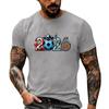 Men’s Basic Crew Neck Short Sleeve T Shirt with Theme Print Casual Oversized Tshirts for Men Big and Tall Shirts for Men Workout Shirts for Men