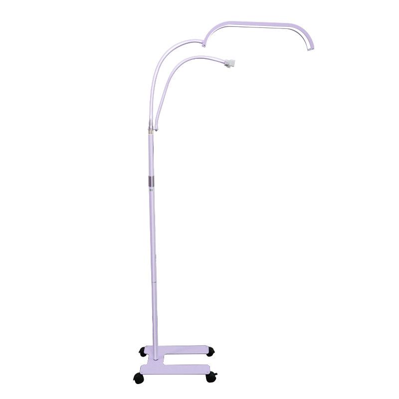 20" Curved Remote-Control Floor Roller Half-Moon Beauty Light 35W for Nail Art, Microblading, and Eyelash Extensions