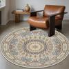Vintage Bohemia Round Rug Chair Mat Fluffy Carpet Living Room Home Decor Large Area Rugs Antiskid Bathroom Entrance Foot Mats