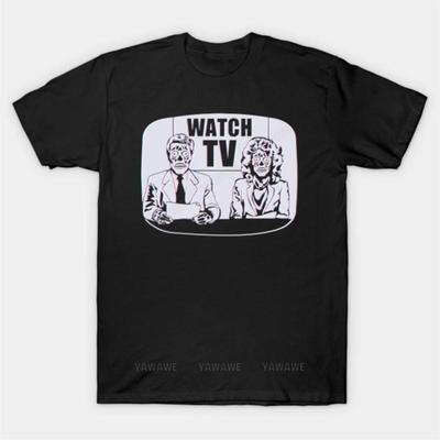 Brand Fashion Tshirt Summer Tee Shirt For Men Watch TV T Shirt Unisex Casual Short Sleeve Funny Print Tee Tops Beach Tshirts