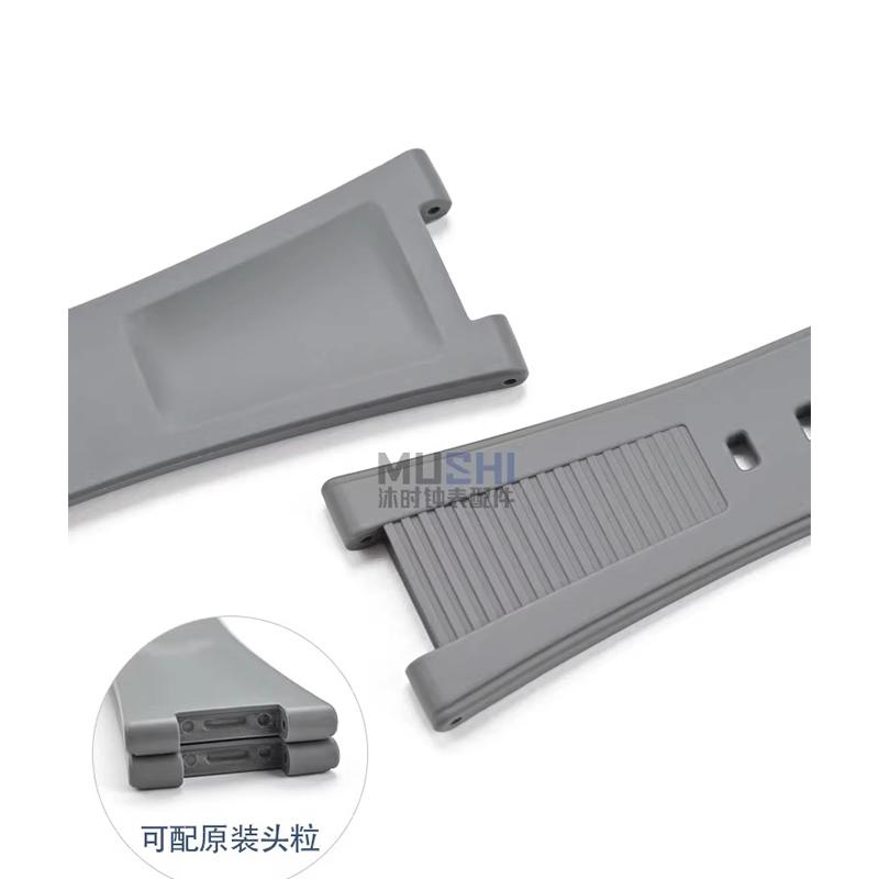 Horlogebanden en accessoires voor Patek Philippe Nautilus 5711 5712 5726 5980 vloeibare siliconen horlogeband 25mm-12mm Armband