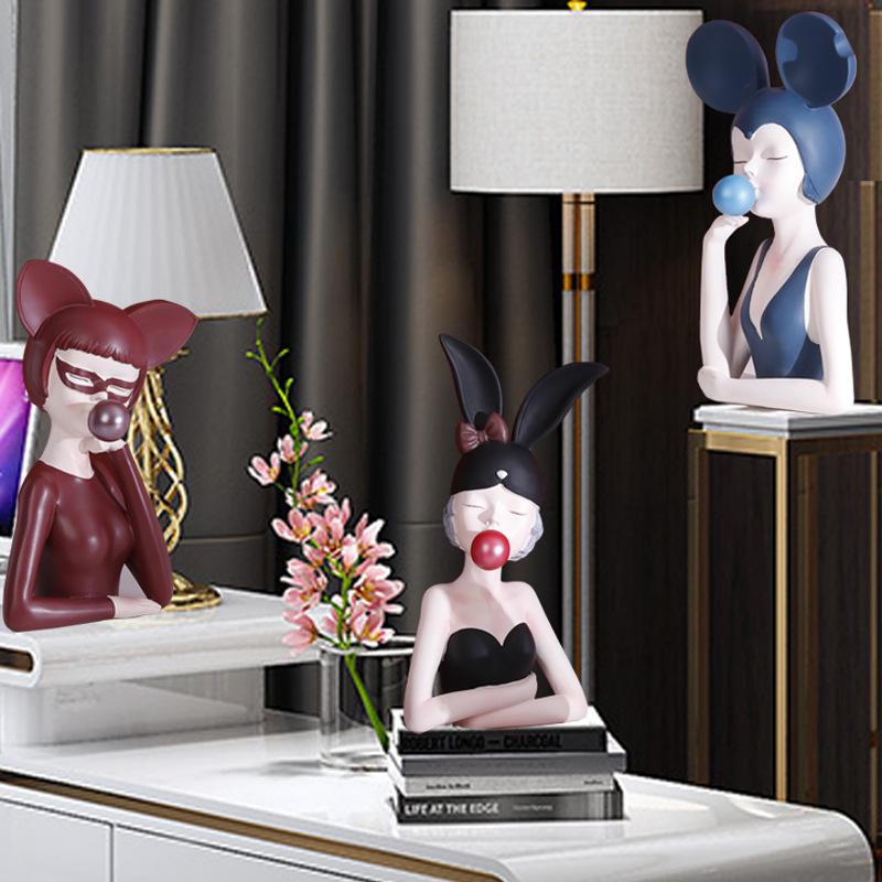 Decorațiune Fată Baloane Decor Creativ pentru Living Stil Luxos Ușor Dulap TV Accesorii pentru Casă Cadou de Nuntă pentru Fete