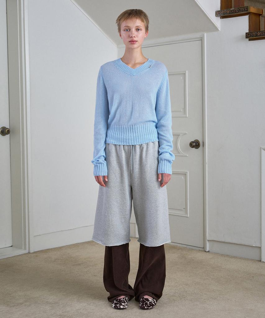 Simeteuligpeosenteu Baby Logo Knit Top / Sky Blue