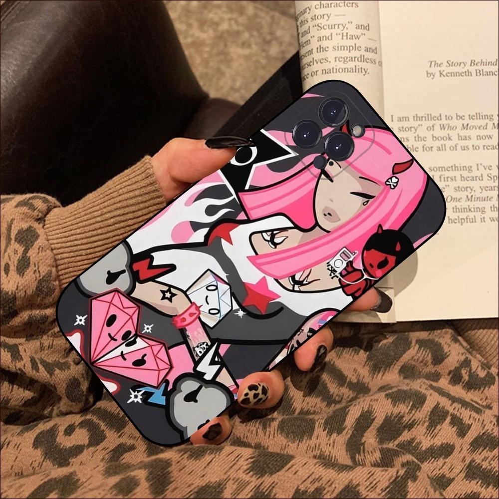 Japan T-tokidoki Colorful Phone Case For IPhone 16 15 14 13 12 Mini 11 Pro XS Max X XR SE 6 7 8 Plus Soft Silicone Cover