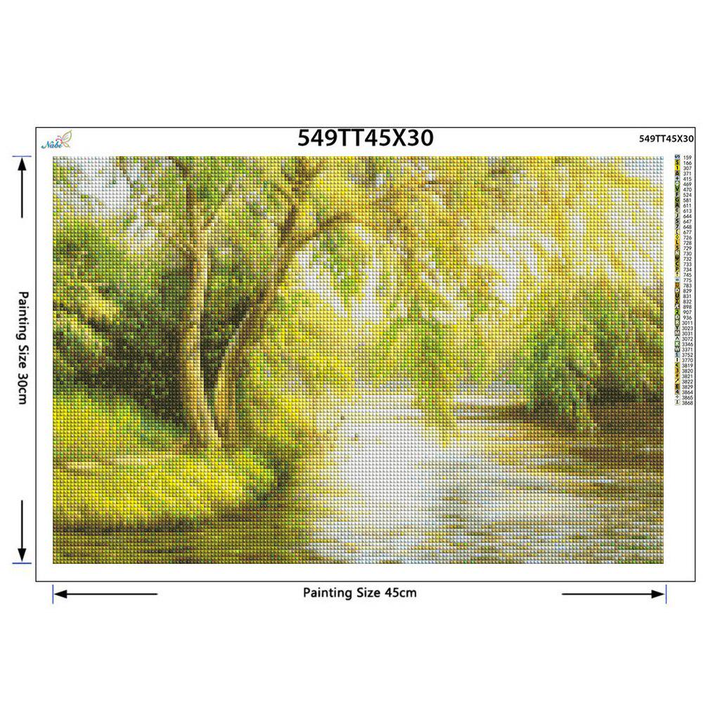 Diamond Full Round Krajina Příroda Diamond 5d Diy Diamond Painting Crystal Pictures Kamínky