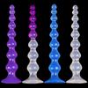 Transparent Colored Bead Anal Plug SM For Men And Women  Large Suction Cup For Sexual Pleasure  Anal Expansion Device  Adult Toy