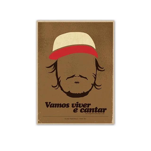 Minimalist Posters by Great Brazilian Artists Classics Brazilian Popular Music Canvas Painting Wall Art Singer Picitures Prints