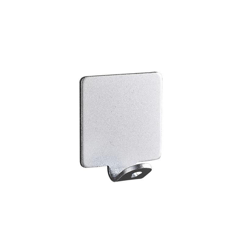 Punch Free Hook Space Aluminum Coat Hook Shaver Holder Kitchen and Bathroom Plug Hook Toilet Wall Simple Single Hook