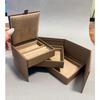 Used Ete Jewelry Box Brown Not for Sale Necklace Ring Earrings Bracelet Storage