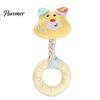 Soft Fabric Doll with Rubber Ring Squeaky Dog Chew Toy, Stuffed Puppy, Macaron Color Pet Play Toys Interactive Fetch Tug Toy for Aggressive