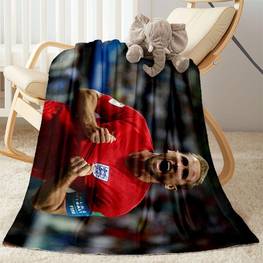 England's Kane Celebrates Goal Blanket Soft Warm Cozy Suitable for Office Chair Office Bed Four Seasons Multipurpose Warmthful Decor