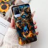 For Vivo V21 4G Case V2066 V2108 New Luxury Flowers Painted Cover Soft Slim Phone Case For Vivo V21e V2061 V 21 VivoV21 e Fundas
