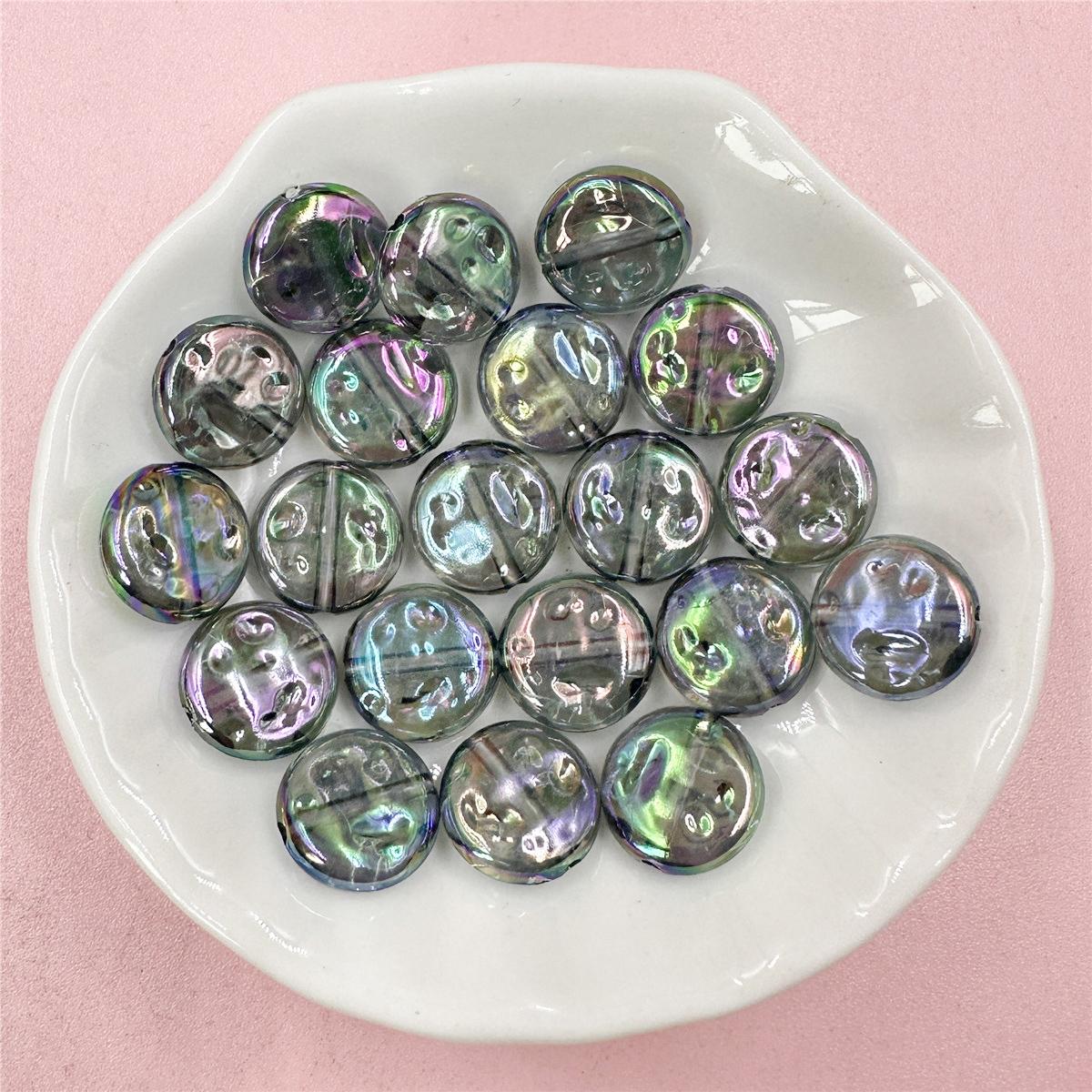 

Свободные бусины на пуговицах, круглые материалы ручной работы, цепочка для мобильного телефона, 20 шт., акриловый однотонный одноцветный браслет «сделай сам», 12 мм чёрный