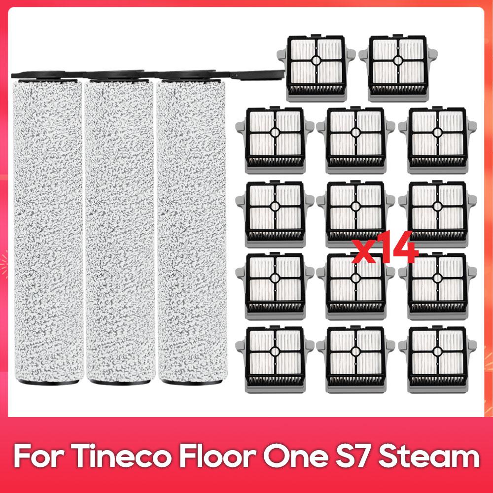 Adatto per ( Tineco Floor One S7 Steam ) Ricambi e Accessori per Aspirapolvere Kit Spazzola Rotante Filtro Hepa