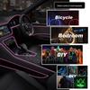 5m Clip-On LED Interior Cold Light for Cars and Motorcycles