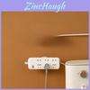 Home Office Power Strip Organizer With Abs Material Wall Mount For Kitchen Bedroom Living Room Storage