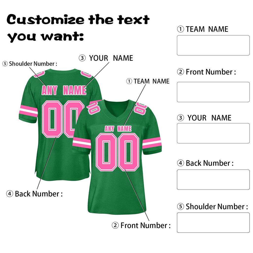 Custom Football Jerseys Personalized Printed Team Name & Number Sports Uniform For Men Women Youth