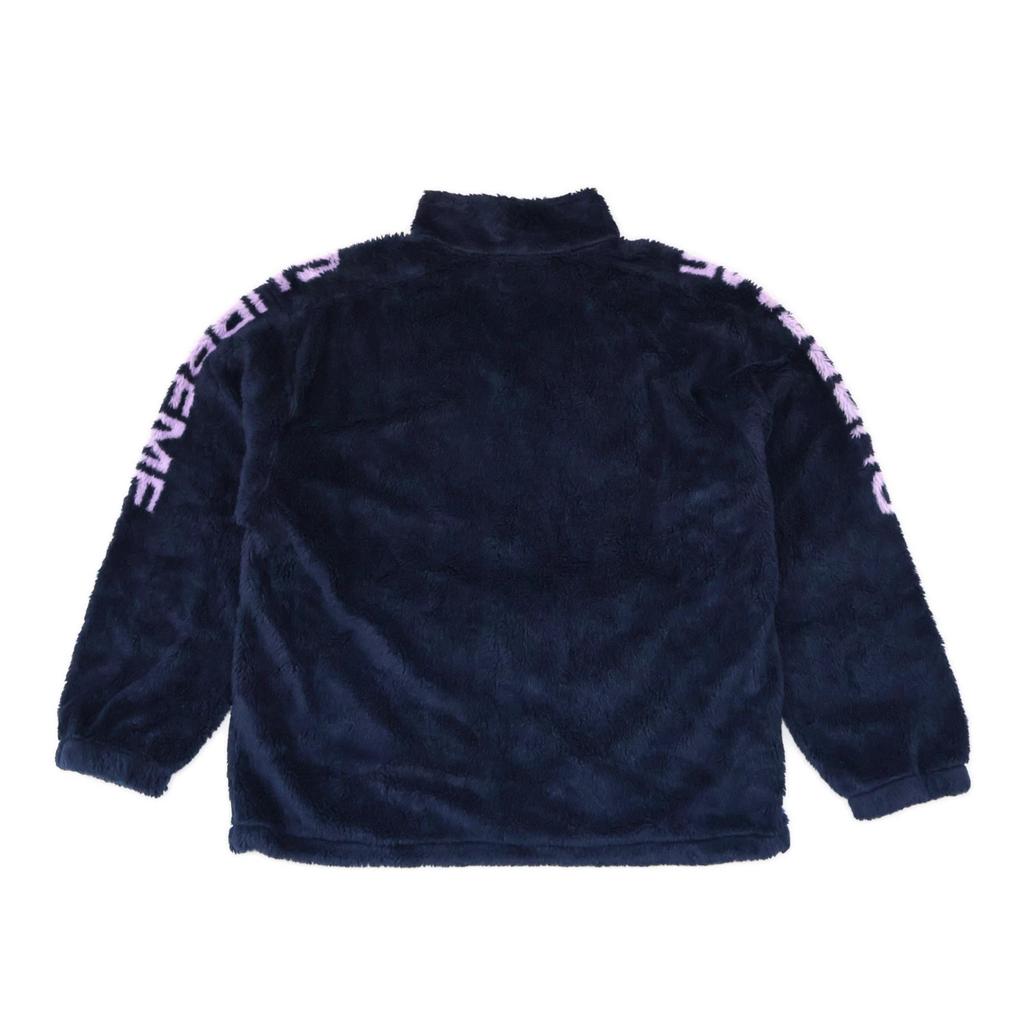 Supreme Shoulder Logo Fleece Jacket Navy