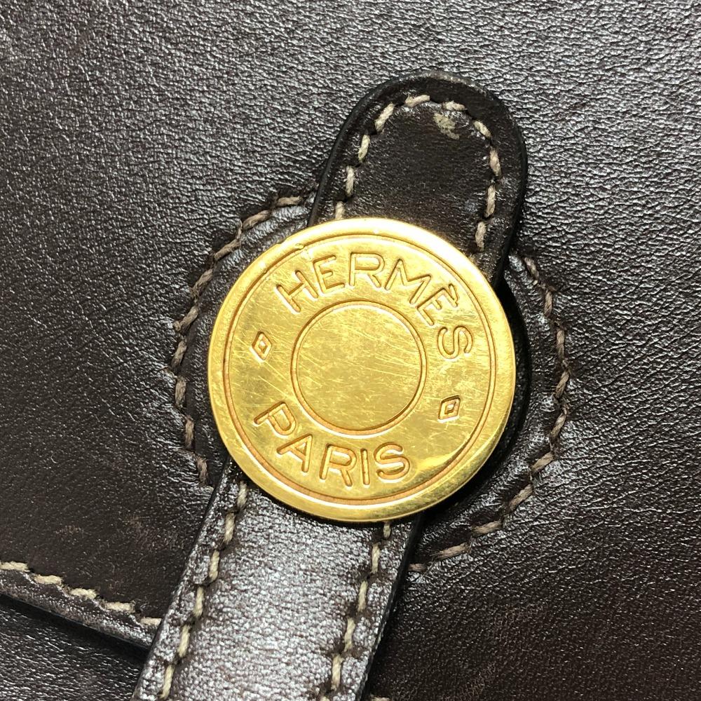 HERMES Dogon Series Box Bag accessory case Square Clutch mini party bag Pouch