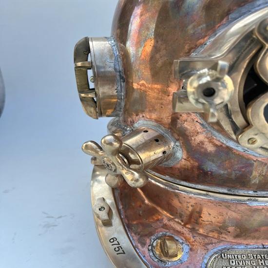 Copper Brass Scuba Divers Diving Helmet Helmet 45.72 Cm Us Navy Mark V Helmet Gift