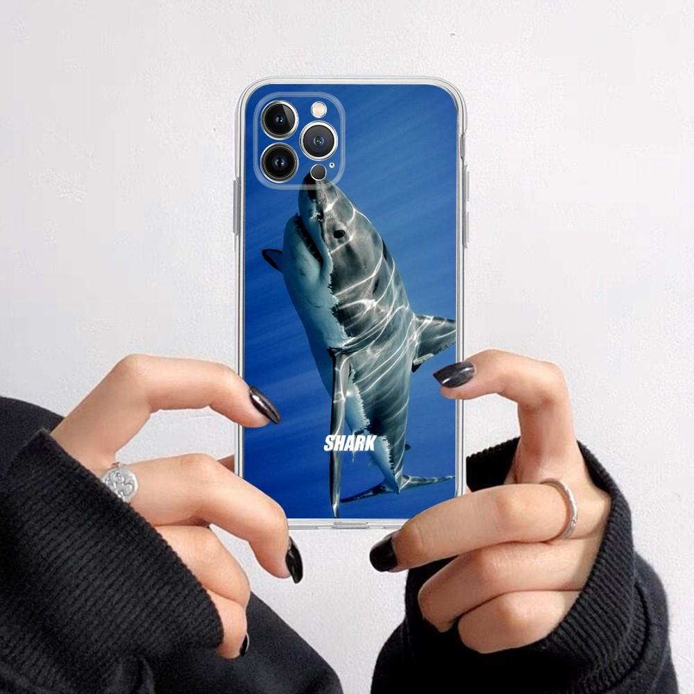 Shark Phone Case for iPhone 16 15 8 7 6 6S Plus X SE XR XS 14 11 12 13 Mini Pro Max Mobile Case