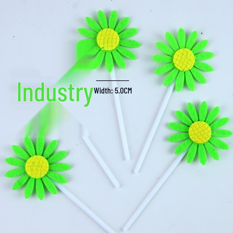 Sunflower Cake Decoration Picks - Set of 5 Birthday Party Dessert Flags