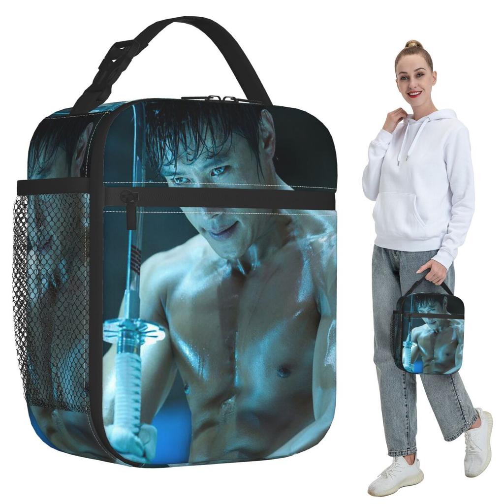 Lee Byung Hun Actor Insulated Lunch Bag for Women Office Cooler Thermal Food Box Tote Portable Lunch Boxes Container
