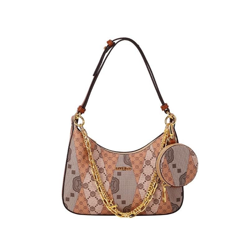 

Кожаные Сумки Женская Модная Сумка Под Мышку Одноплечевая Сумка Кроссбоди Сумка-Полумесяц