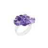 Candy Colored Resin Ring Transparent Geometric Ring Y2K Yabi Size Decorative Ring with Accessories