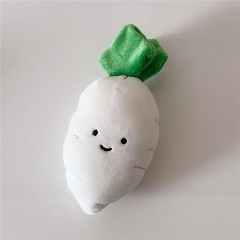 Vegetable Plush Toy Bag Charm With Pp Cotton Filling For Gift Giving And Collection